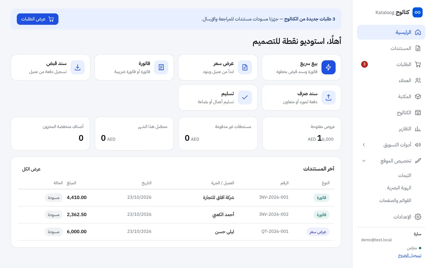 لوحة التحكم في لوبلينك